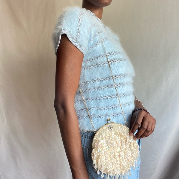 Fuzzy baby blue sweater - Picture 9 of 12